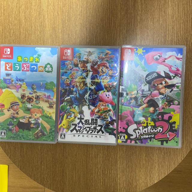 Switch ソフト3本セット（あつもり、スマブラ、スプラ2）