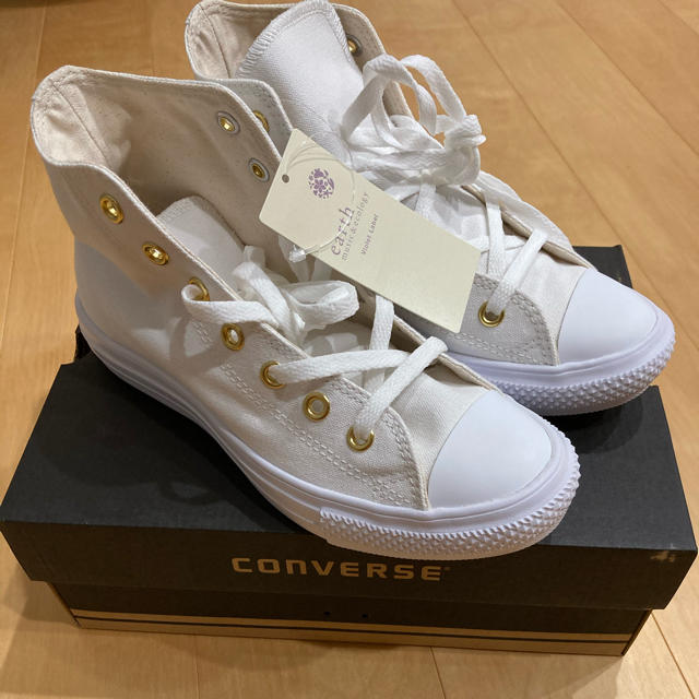 CONVERSE(コンバース)の新品未使用⭐︎コンバースハイカットスニーカー earthコラボ レディースの靴/シューズ(スニーカー)の商品写真