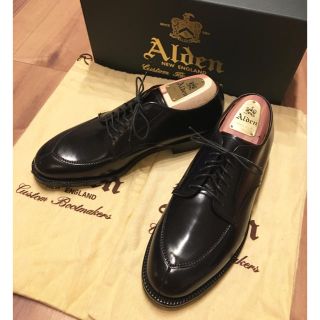 オールデン(Alden)の【新品】期間限定値引 Alden コードバンVチップ 6D  シューツリー付き(ドレス/ビジネス)