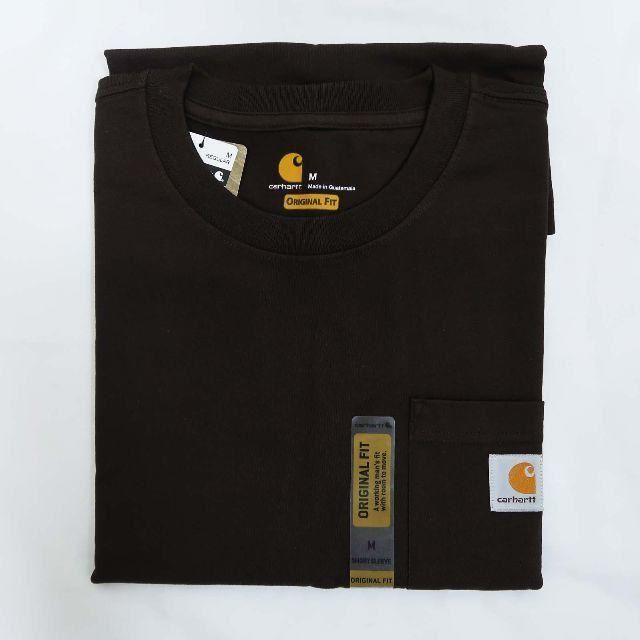 carhartt(カーハート)のCarhartt k87 ダークブラウン Tシャツ／Ｍ メンズのトップス(Tシャツ/カットソー(半袖/袖なし))の商品写真