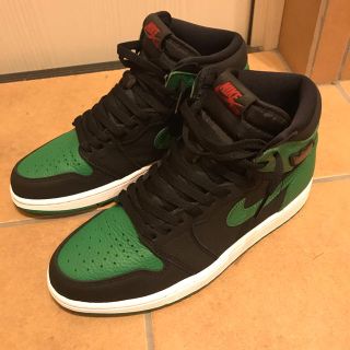 ナイキ(NIKE)のNIKE AIR JORDAN 1 RETRO HIGH OG パイングリーン(スニーカー)