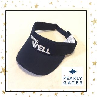 パーリーゲイツ(PEARLY GATES)の★新品★ ☆PEARLY GATES☆ サンバイザー ネイビー(その他)