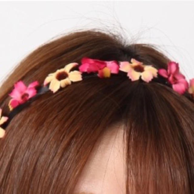 WEGO(ウィゴー)のWEGO フラワーカチューシャ ピンク レディースのヘアアクセサリー(カチューシャ)の商品写真