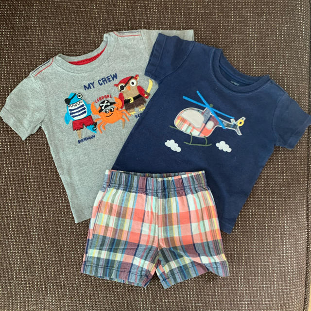 carter's(カーターズ)のcarter’s gymboree Tシャツ　ハーフパンツ　セット キッズ/ベビー/マタニティのベビー服(~85cm)(Ｔシャツ)の商品写真