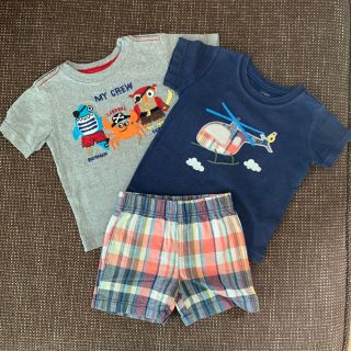 カーターズ(carter's)のcarter’s gymboree Tシャツ　ハーフパンツ　セット(Ｔシャツ)