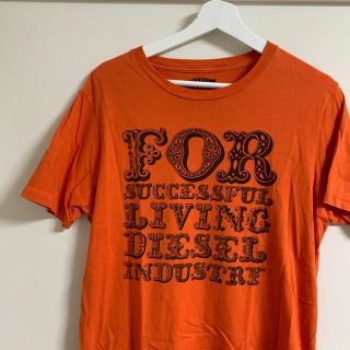 ディーゼル(DIESEL)のdiesel ディーゼル　オレンジ　半袖　カットソー　Tシャツ(Tシャツ/カットソー(半袖/袖なし))