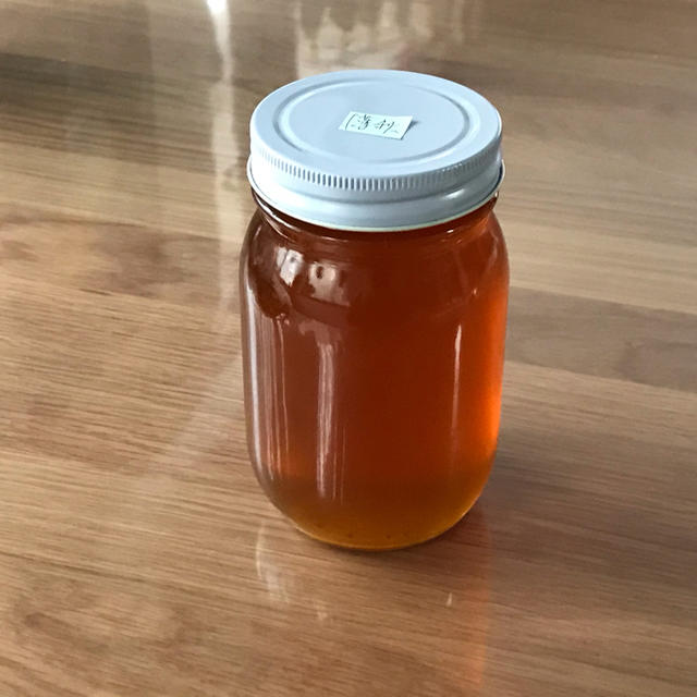 日本ミツバチ蜂蜜　純粋非加熱生の百花蜜　希少な蜂蜜640g