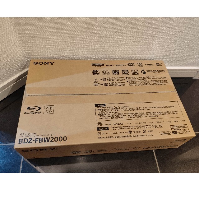 SONY - SONY ソニー ブルーレイ レコーダー BDZ-FBW2000 新品未使用品
