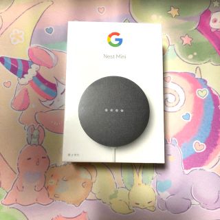 クローム(CHROME)の新品未開封 Google GOOGLE NEST MINI CHARCOAL(スピーカー)