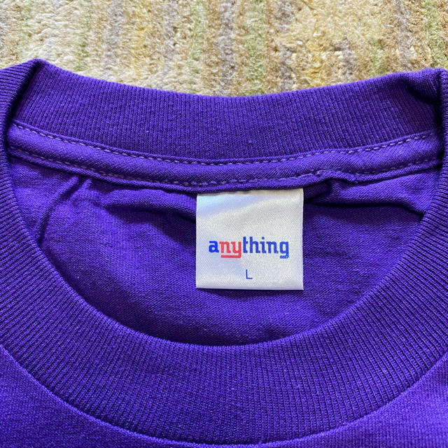 aNYthing(エニシング)のAnything Tee Purple L メンズのトップス(Tシャツ/カットソー(半袖/袖なし))の商品写真