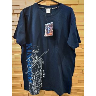 シマムラ(しまむら)の新品 キングダム 信 Tシャツ 黒 メンズ L(Tシャツ/カットソー(半袖/袖なし))