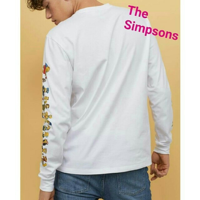 H&M(エイチアンドエム)のThe simpsons 完売 レア ロングスリーブ メンズのトップス(Tシャツ/カットソー(半袖/袖なし))の商品写真