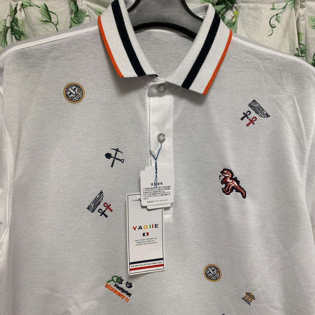 VAGIIE SPORT(バジエスポーツ)の⛳️メンズポロシャツ👕ＶＡＧＩＩＥ👕サイズＬ　定価17,000円 スポーツ/アウトドアのゴルフ(ウエア)の商品写真