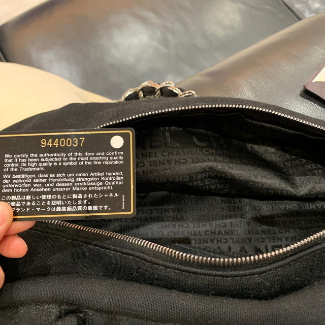 CHANEL(シャネル)の❤️ゆいぽん様専用❤️CHANELのジャージバッグ黒❤️ レディースのバッグ(ショルダーバッグ)の商品写真