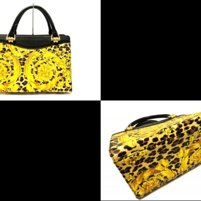 Gianni Versace(ジャンニヴェルサーチ)のジャンニヴェルサーチ ハンドバッグ 豹柄 レディースのバッグ(ハンドバッグ)の商品写真