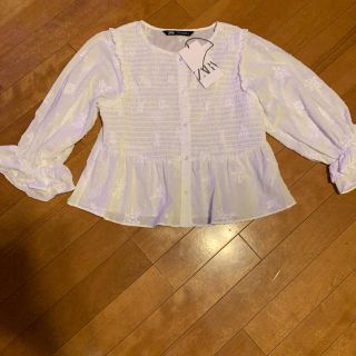 ザラ(ZARA)の完売商品　ほぼ新品　ZARA トップス(シャツ/ブラウス(長袖/七分))