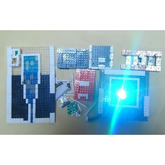 Kawada(カワダ)のnanoblock バラ&LEDプレート エンタメ/ホビーのおもちゃ/ぬいぐるみ(模型/プラモデル)の商品写真
