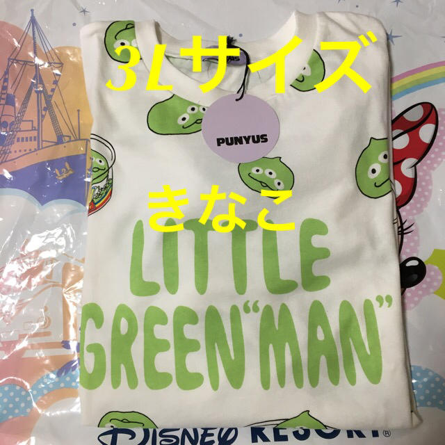 ディズニー プニュズ Tシャツ リトルグリーンマン 3L-