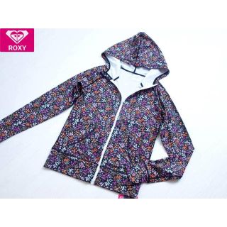 ロキシー(Roxy)のロキシー ROXY ラッシュガード 小花 チャクラ柄 L ラッシュパーカー　新品(水着)