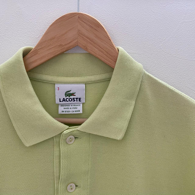 LACOSTE(ラコステ)のラコステ LACOSTE  ポロシャツ  ライムグリーン メンズのトップス(ポロシャツ)の商品写真