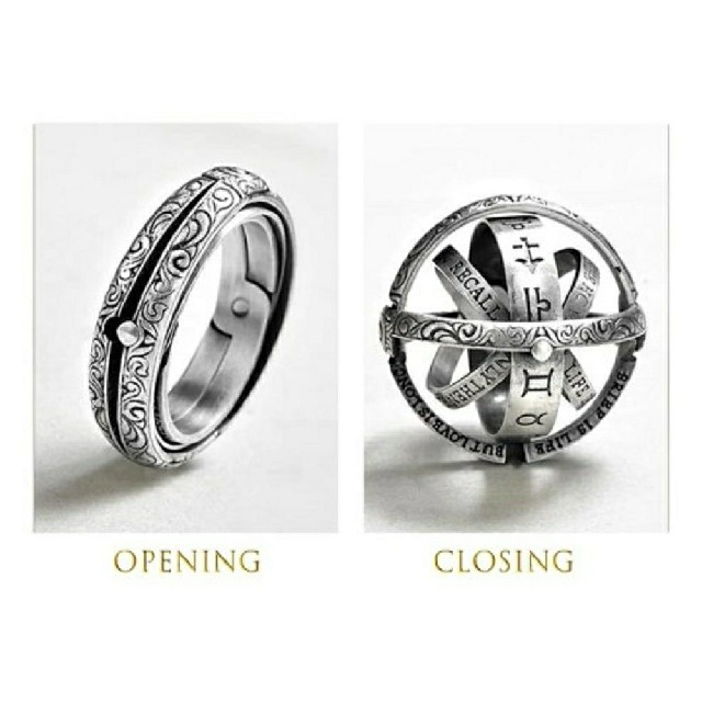星座　ギミック　指輪　リング　ネックレス レディースのアクセサリー(リング(指輪))の商品写真