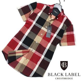 ブラックレーベルクレストブリッジ(BLACK LABEL CRESTBRIDGE)の新品 M ブラックレーベル クレストブリッジ シアサッカー チェック 半袖シャツ(シャツ)