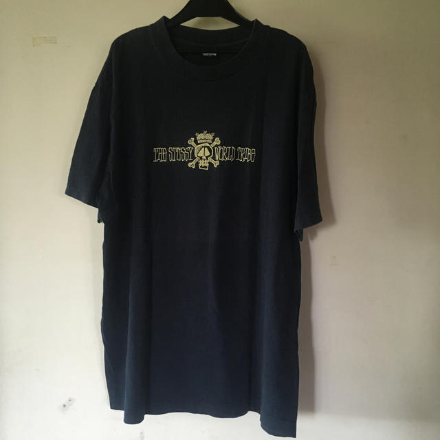 STUSSY(ステューシー)の希少 Old stussy T-shirt 黒タグ made in USA  メンズのトップス(Tシャツ/カットソー(半袖/袖なし))の商品写真