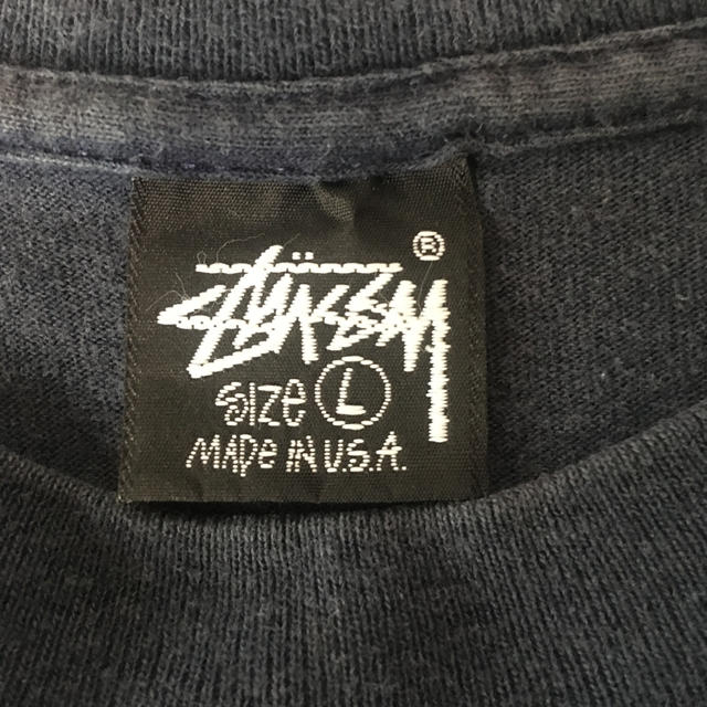 STUSSY(ステューシー)の希少 Old stussy T-shirt 黒タグ made in USA  メンズのトップス(Tシャツ/カットソー(半袖/袖なし))の商品写真