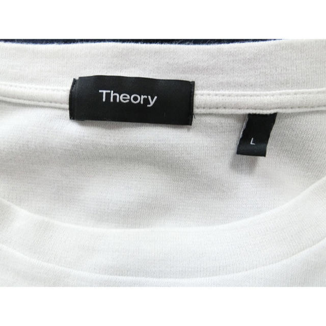 theory(セオリー)のtheory セオリー　大きいボーダーの半袖Tシャツ L メンズのトップス(Tシャツ/カットソー(半袖/袖なし))の商品写真