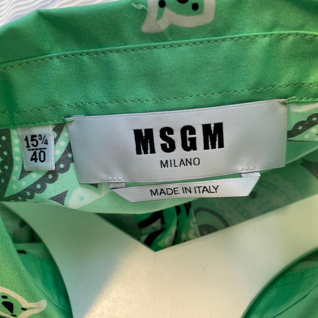MSGM - MSGM シャツ ペイズリーの通販 by blonded's shop｜エムエス