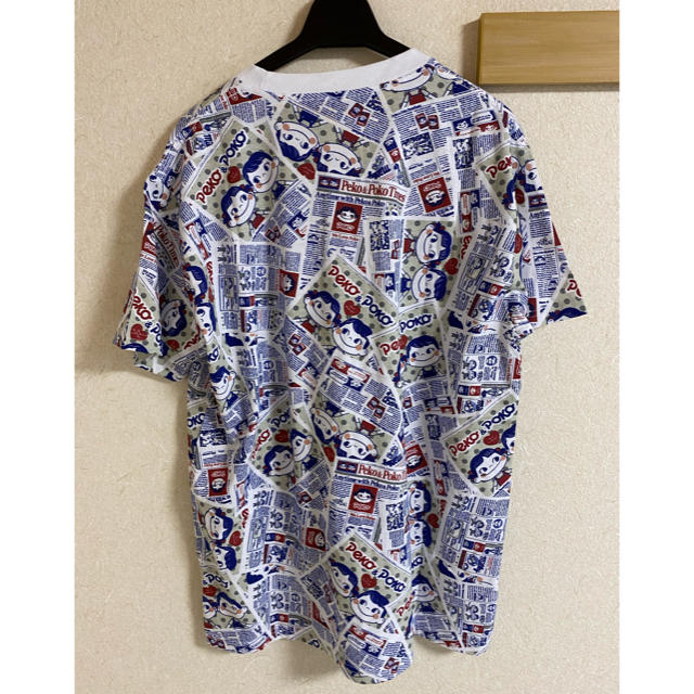 サンリオ(サンリオ)の新品　メンズ　ポコちゃん　ぺこちゃん　総柄　Tシャツ　L メンズのトップス(Tシャツ/カットソー(半袖/袖なし))の商品写真