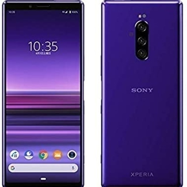 新品未使用 Xperia1 802SO SIMフリーパープル使用状況