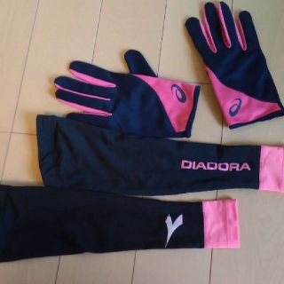 アシックスショウジ(asics)のDIADORA　ディアドラ　アームカバー　アシックス　ASICS　手袋(ウェア)