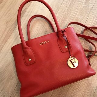 フルラ(Furla)のお値下げ♡FURLA ハンドバッグ オレンジ 2way(ハンドバッグ)