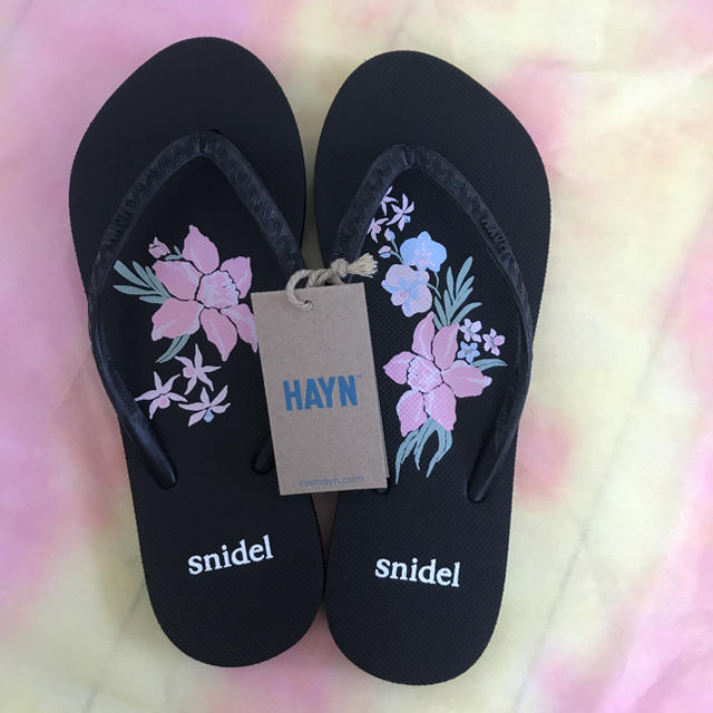 SNIDEL(スナイデル)のビーチサンダル　スナイデル　Ｓサイズ　新品 レディースの靴/シューズ(ビーチサンダル)の商品写真