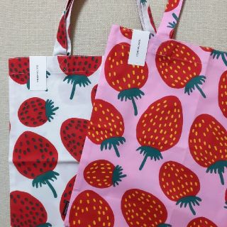 マリメッコ(marimekko)のmarimekko ファブリックバッグ 2色セット(トートバッグ)