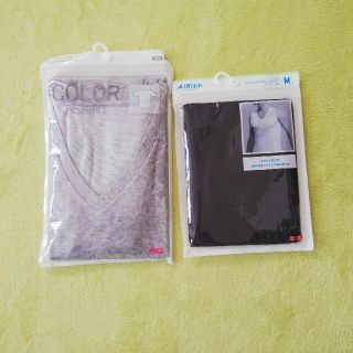 ユニクロ(UNIQLO)のカラーVネックT＆エアリズムメッシュVネック(Tシャツ/カットソー(半袖/袖なし))