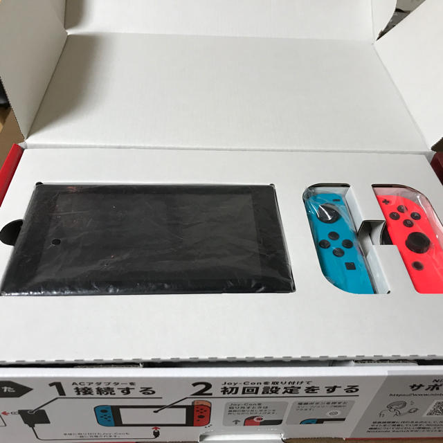 任天堂Switch JOY-CON(L) ネオンブルー/(R) ネオンレッド美品 エンタメ/ホビーのゲームソフト/ゲーム機本体(家庭用ゲーム機本体)の商品写真