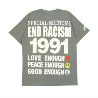 フラグメント(FRAGMENT)のInfinite Archives End Racism Tee Grey XL(Tシャツ/カットソー(半袖/袖なし))