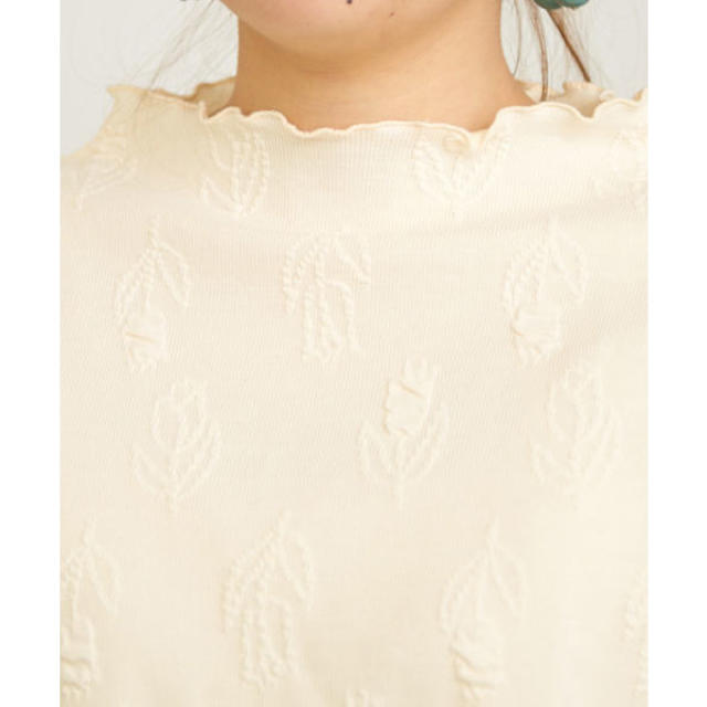 Dot&Stripes CHILDWOMAN(ドットアンドストライプスチャイルドウーマン)のDot＆Stripes CHILD WOMAN テレコチューリップジャガード　 レディースのトップス(カットソー(半袖/袖なし))の商品写真