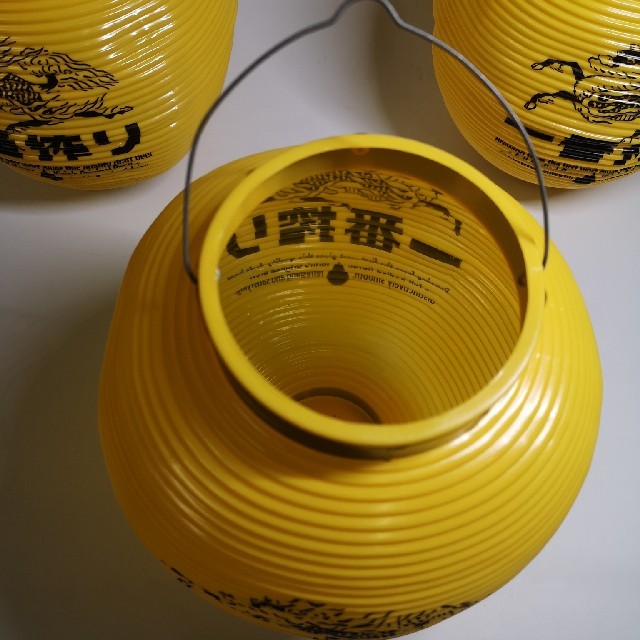 新品 麒麟一番搾り提灯 2個 黄色 セット キリン 麒麟 一番搾り 提灯 4個セット