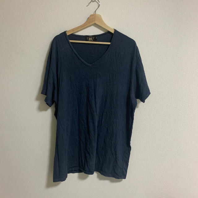 RRL(ダブルアールエル)のRRL 半袖Tシャツ　ネイビー　XXL メンズのトップス(Tシャツ/カットソー(半袖/袖なし))の商品写真