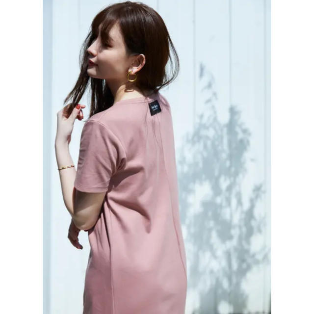 Relaxed T-shirt Long Dress 人気のdusty rose 3