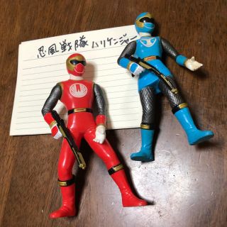 忍者戦隊ハリケンジャーソフビ☆2体(特撮)