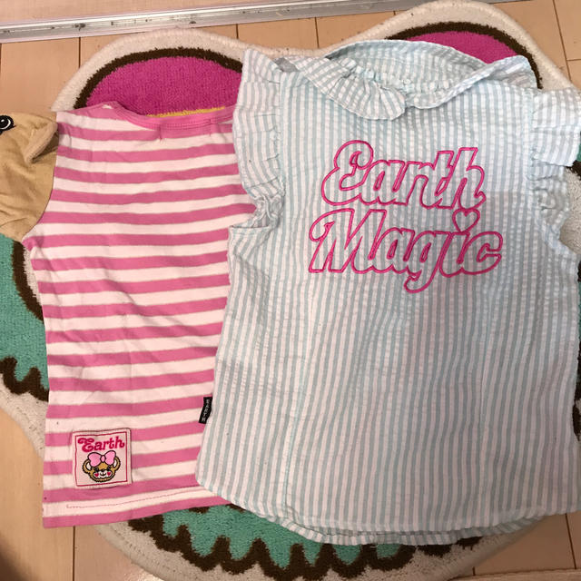 EARTHMAGIC(アースマジック)の★a アースマジック １１０セット キッズ/ベビー/マタニティのキッズ服女の子用(90cm~)(Tシャツ/カットソー)の商品写真