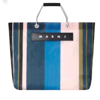 マルニ(Marni)のMAX様　新品未開封　MARNI マルニ ストライプバッグナイトブルー(トートバッグ)