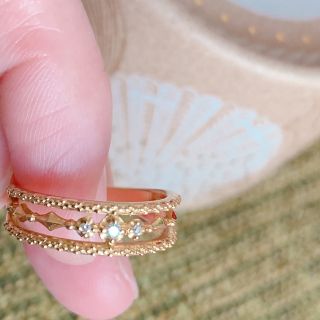 ほぼ未使用♡18k ダイヤリング(リング(指輪))