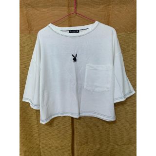 プレイボーイ(PLAYBOY)のプレイボーイ ホワイトTシャツ(Tシャツ(半袖/袖なし))