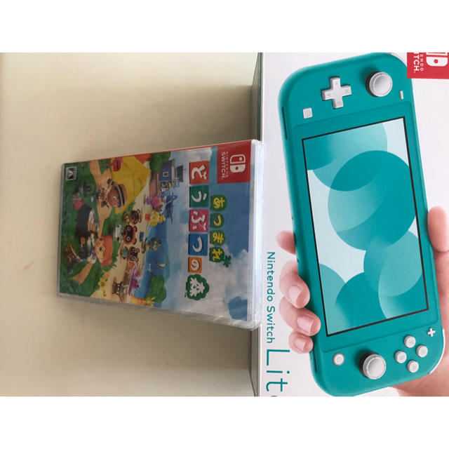 Switch lite ターコイズ　あつまれどうぶつの森　セット