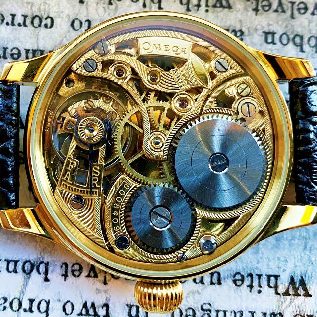 ☆オメガ フリーメイソン!【OMEGA/手巻き】金彫刻 裏スケ メンズ ☆オメガ フリーメイソン!【OMEGA/手巻き】金彫刻 裏スケ メンズ